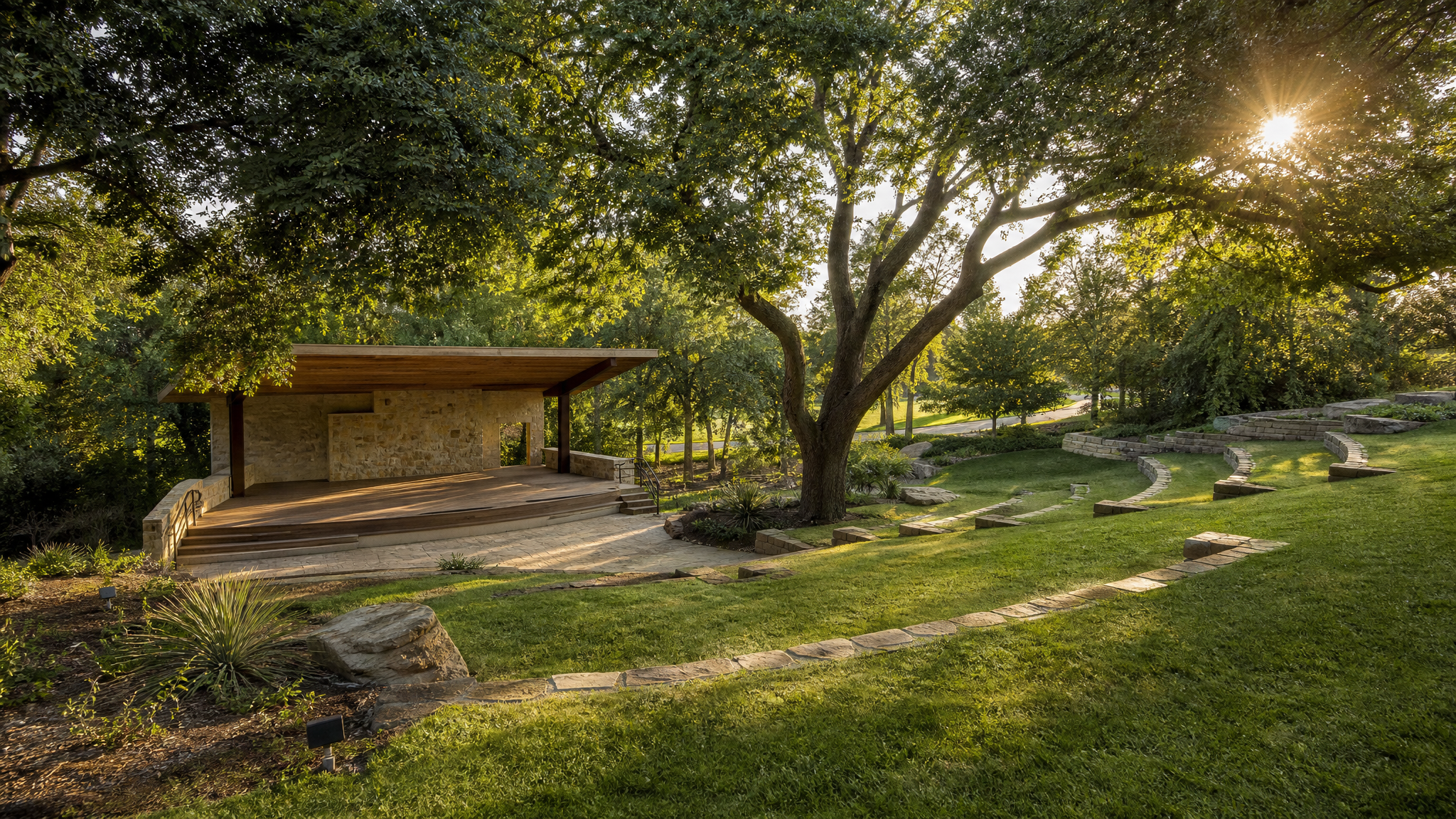 Small outdoor amphitheater